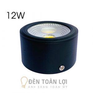 Đèn Ống Bơ: Mẫu đèn LED ống bơ loại lùn 12W COB có chống chói