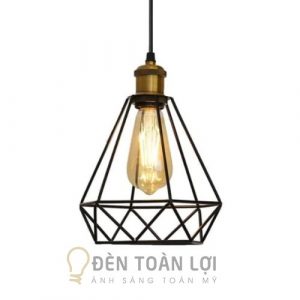 Đèn Thả: Mẫu đèn thả kim cương đui đồng trang trí quán cafe, bàn ăn tuyệt đẹp