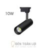 Đèn Rọi Mẫu đèn rọi ray vỏ đen 10W COB thân thon dài trang trí quán cafe