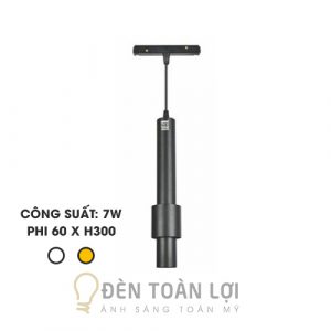 Đèn Rọi: Mẫu rọi ray nam châm 7W dạng ống thả thon dài