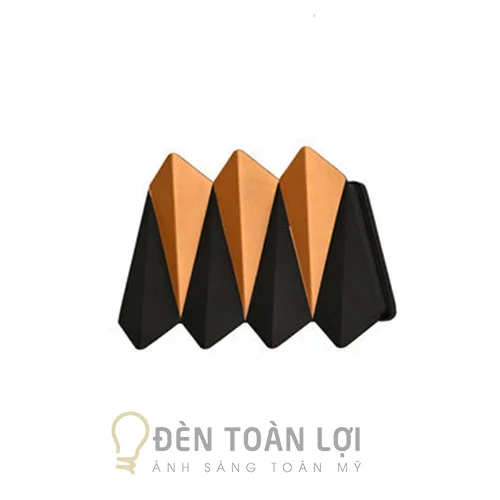 Đèn Vách Màu Đen Vách 7 Tia Hắt Tường