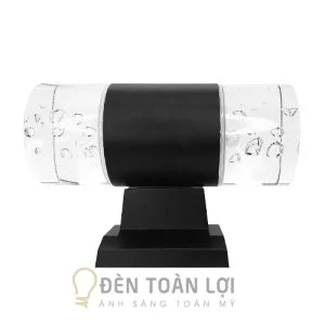 Đèn Vách: Đèn vách trụ 2 đầu pha lê hình giọt nước trang trí cổng nhà