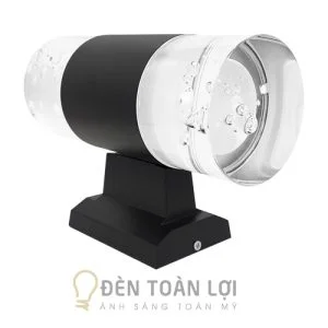 Đèn Vách: Đèn vách trụ 2 đầu pha lê hình giọt nước trang trí cổng nhà