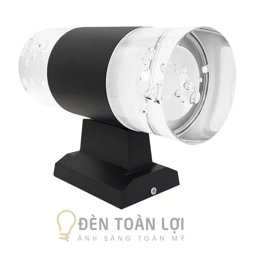 Đèn Vách: Đèn vách trụ 2 đầu pha lê hình giọt nước trang trí cổng nhà