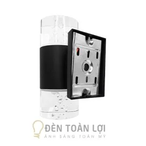 Đèn Vách: Đèn vách trụ 2 đầu pha lê hình giọt nước trang trí cổng nhà