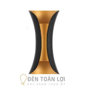 Đèn Vách: Mẫu đèn vách hắt tường 2 đầu loe trang trí vách ngoài trời