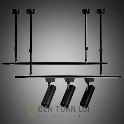 Ti thả thanh ray đèn rọi ray thả trần điều chỉnh được độ cao