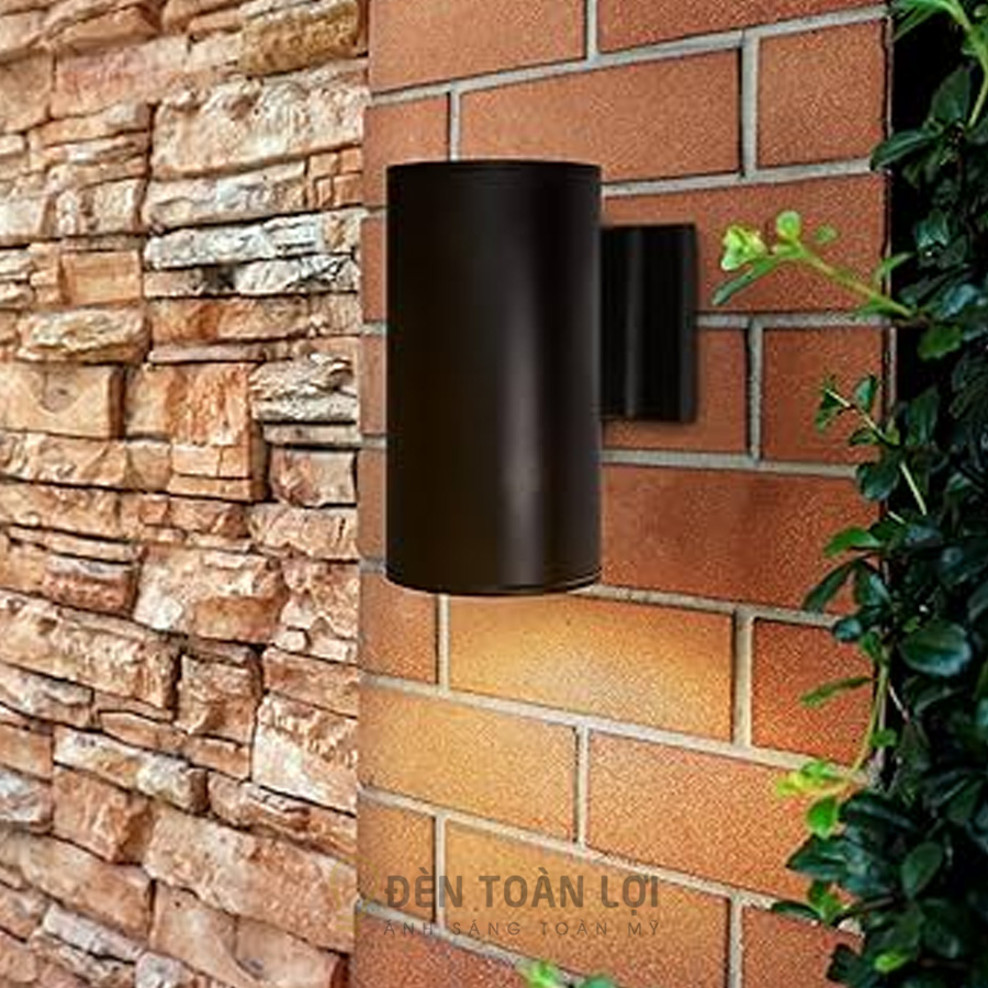 đèn vách hắt tường 1 đầu trụ tròn1