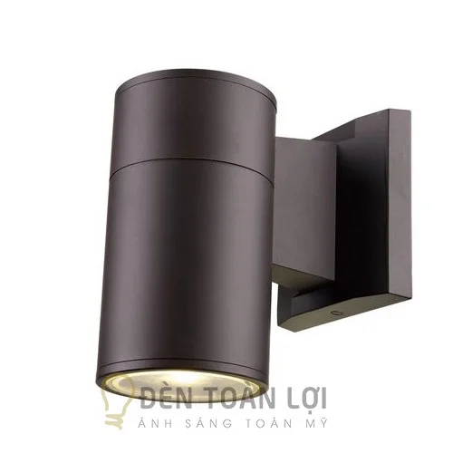 đèn vách hắt tường 1 đầu trụ tròn gắn cổng ngoài trời