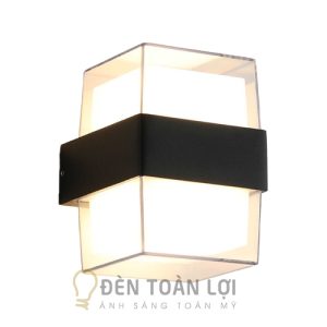 Mẫu đèn vách hắt tường 2 đầu hiện đại mẫu vuông trang trí1