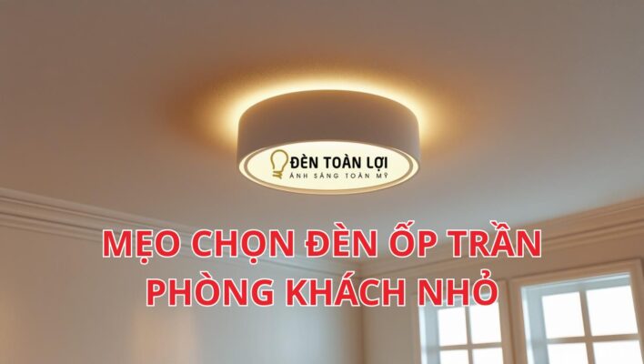 Mẹo chọn đèn ốp trần phòng khách nhỏ
