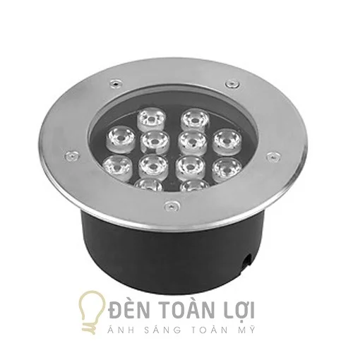 Đèn âm đất màu đen LED 12W