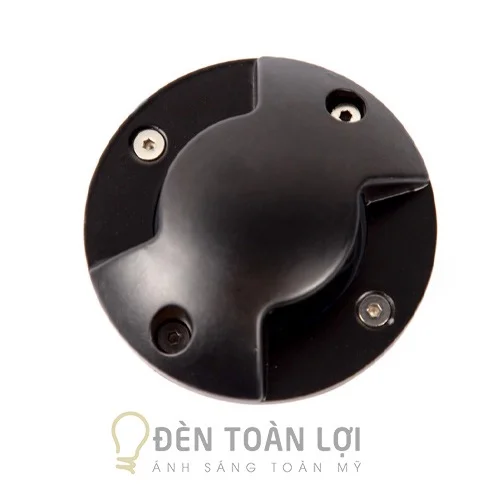 Đèn âm đất màu đen LED âm đất 2 hướng sáng trang trí