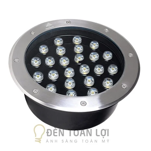 Đèn âm đất LED 24W 220V Màu Đen