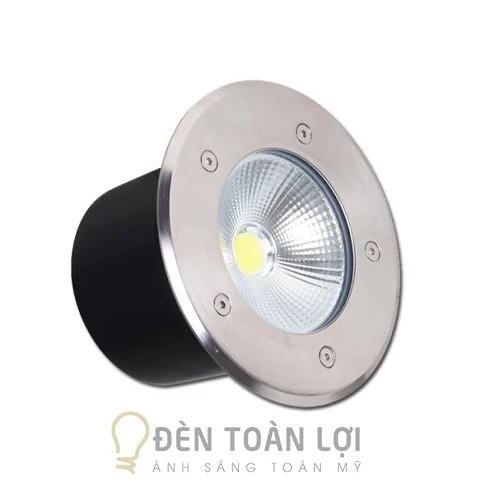 Đèn âm đất COB 7W-10W màu đen trang trí sân vườn