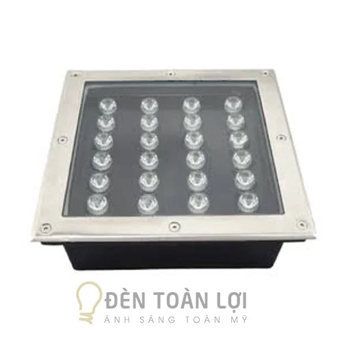 Đèn âm đất màu đen âm đất vuông 24W