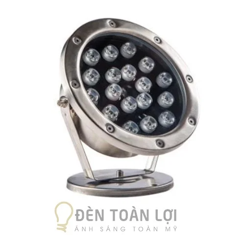 Đèn âm nước 18W chip Philip trang trí hồ cá
