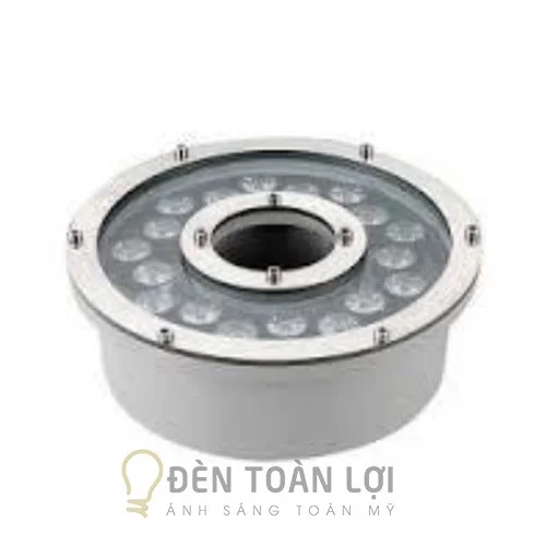 Đèn âm nước màu đen âm nước bể bơi 24W kiểu bánh xe trang trí