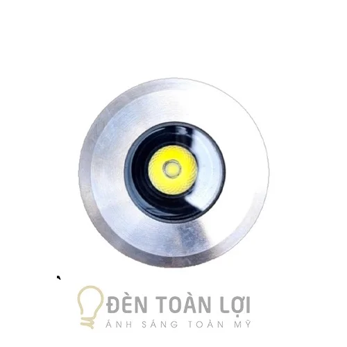 Đèn âm nước màu đen âm nước inox 3W dạng chôn COB