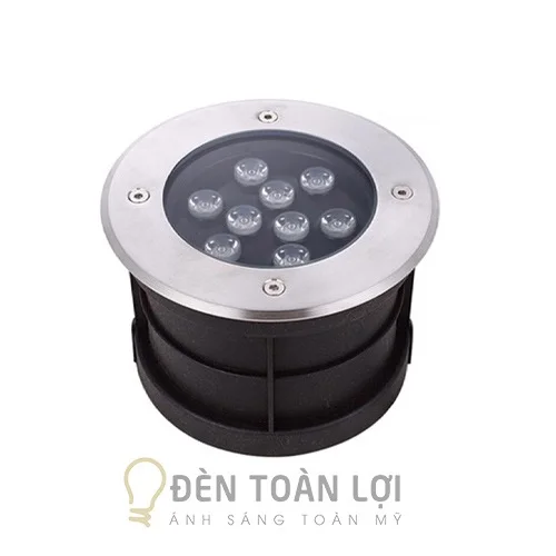 Đèn âm nước màu đen 9W