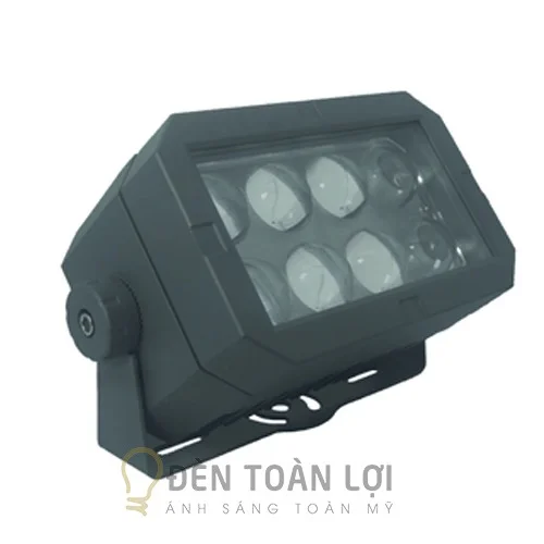 Đèn rọi ngoài trời màu đen rọi cột vuông ngoài trời 24W cao cấp