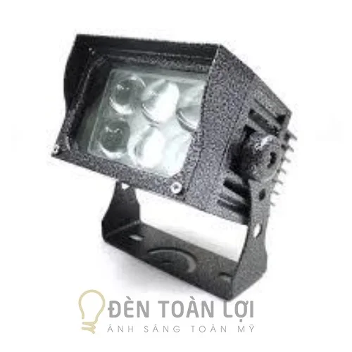 Đèn rọi ngoài trời màu đen rọi mũ 18W chiếu cây chiếu cột