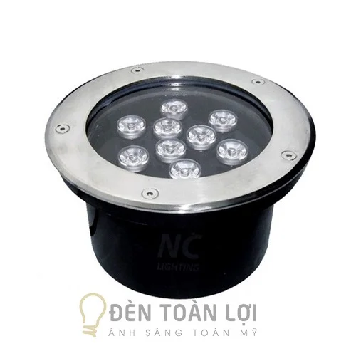 Đèn Âm Đất: Mẫu đèn âm đất 9W chiếu sáng lối đi sân vườn
