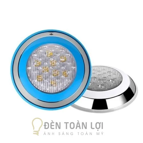 Đèn Âm Nước: Mẫu đèn âm nước bể bơi 18W 24V trang trí hồ bơi