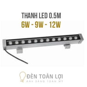 Đèn LED Thanh: Mẫu đèn LED thanh 0,5 mét 6W 9W 12W