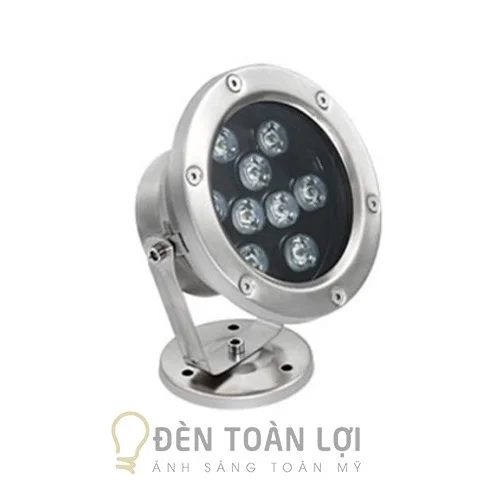 Đèn âm nước LED 9W màu đen