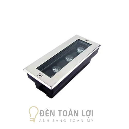 Đèn âm đất màu đen âm đất Thanh 3W-6W trang trí sân vườn