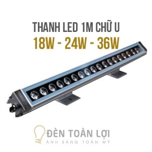 Đèn LED Thanh: Mẫu đèn LED thanh 1m chữ U 18W 24W 36W