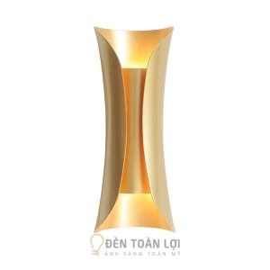Mẫu đèn vách thiết kế xi vàng trang trí phòng khách