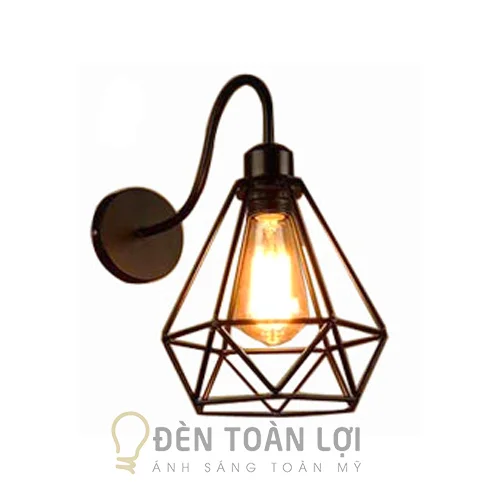 Đèn Vách: Mẫu đèn vách cổ ngỗng chụp kim cương trang trí quán cafe cổ điển