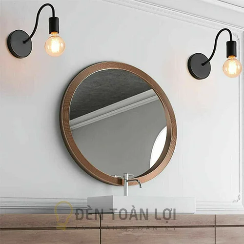 Mẫu đèn vách cổ ngổng đơn giản trang trí homestay, quán cafe chill