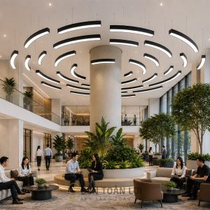 Đèn Thả Cung Tròn Trang Trí Sảnh Lớn | Đèn Toàn Lợi