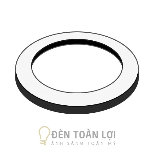 Đèn thả văn phòng hình nhẫn màu đen (Theo yêu cầu)