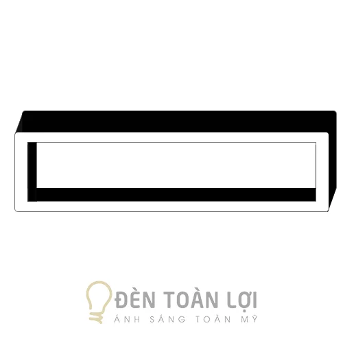 Đèn thả văn phòng hình chữ nhật