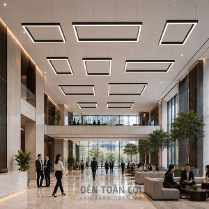 Đèn Thả Chữ Nhật Cạnh Vuông D1000 Gia Công