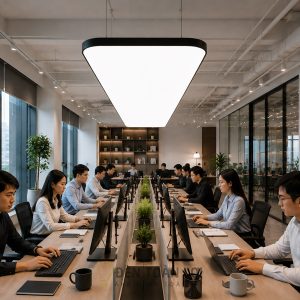 Gia Công Đèn Thả Chữ Nhật Tràn Viền Theo Số Đo