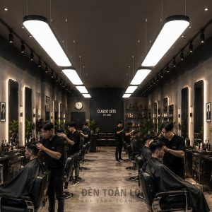 Đèn thả văn phòng dạng thẳng bo cạnh gia công