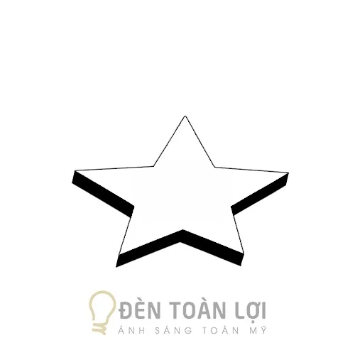Đèn Thả: Mẫu đèn thả văn phòng cao cấp hình ngôi sao làm theo yêu cầu