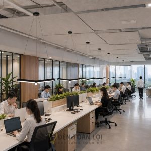 Đèn thả văn phòng chữ Y gia công theo yêu cầu