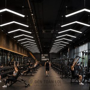Mẫu đèn thả văn phòng, ốp trần kiểu xương cá làm theo yêu cầu1