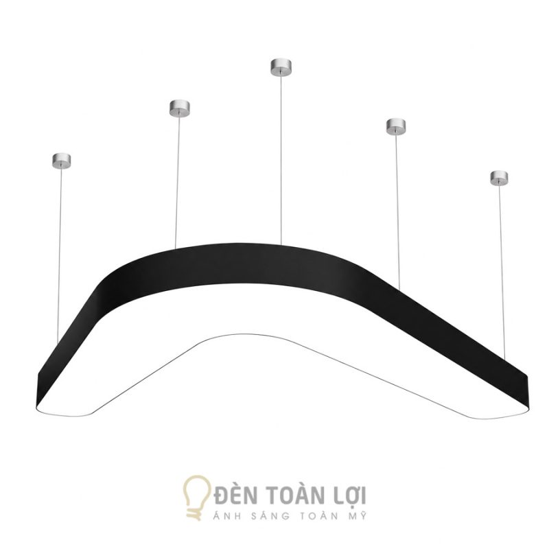 Mẫu đèn văn phòng, ốp trần decor bo cạnh cực đẹp