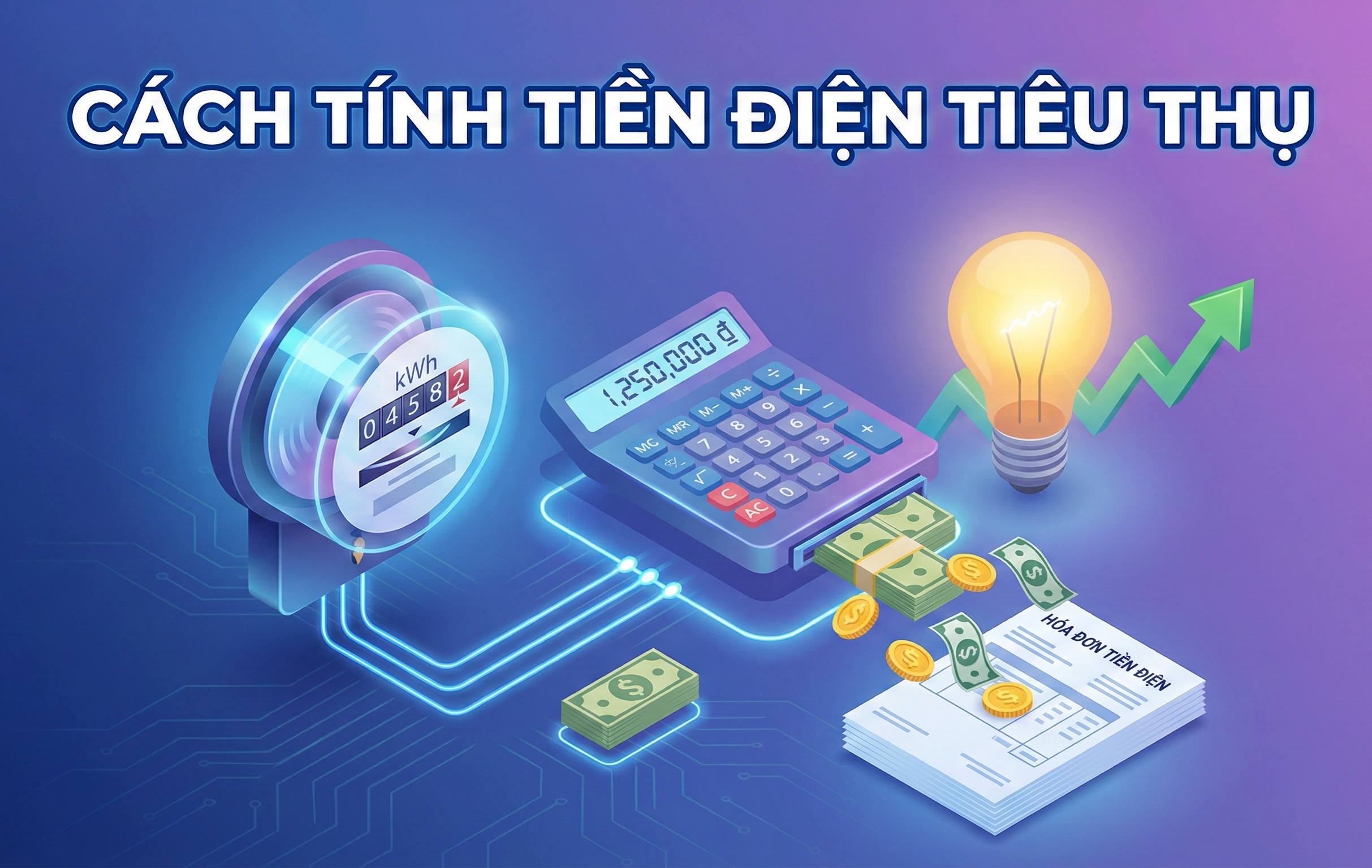 Cách tính tiền điện tiêu thụ