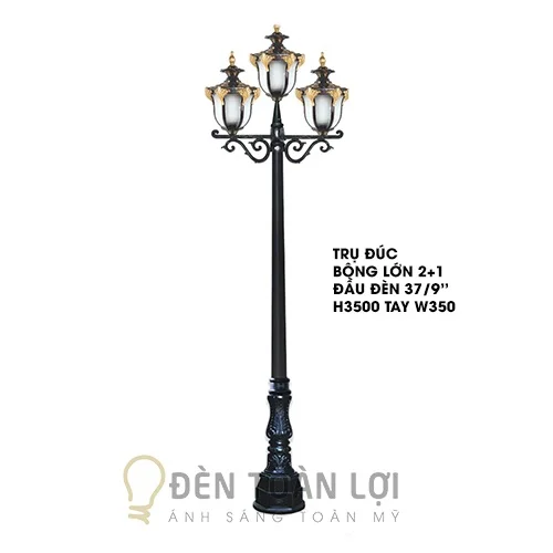 Đèn trụ công mã 37