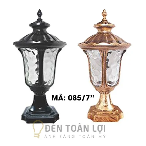 Đèn Trụ Công Màu Đen 085