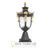 Đèn Trụ Cổng: Mẫu đèn trụ cổng sang trọng 4 mặt trang trí cho cột trụ, tường rào