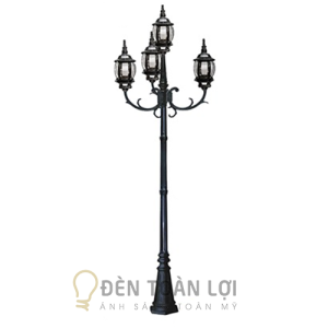 Đèn trụ đúc nhỏ 3+1 đầu đèn 8 cạnh trang trí công viên